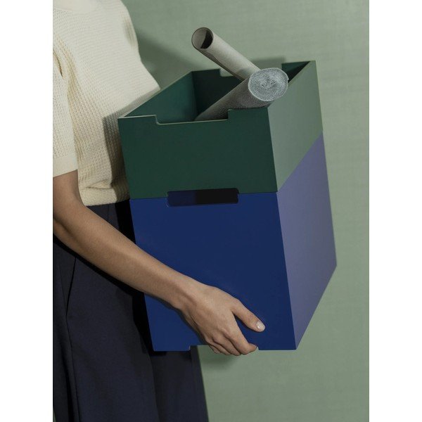 Синя кутия за съхранение 25x39x14 cm Kasane M – Blomus-image-1