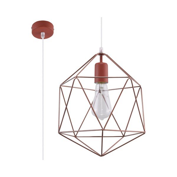 Stropní svítidlo v měděné barvě Sollux Donato-image-1