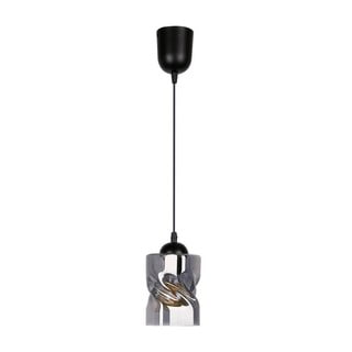 Черна висяща лампа със стъклен абажур ø 10 cm Felis - Candellux Lighting