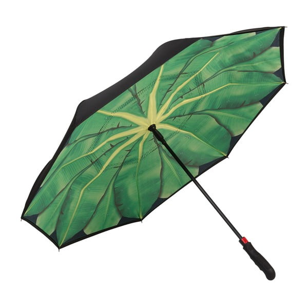 Зелен чадър за голф Banana Leafes FlicFlac, ø 110 cm - Von Lilienfeld