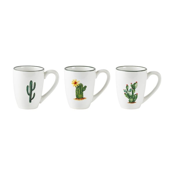 Комплект от 3 чаши Cactus, 300 ml - KJ Collection