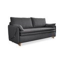 Тъмносив разтегателен диван 207 cm Simon – Miuform