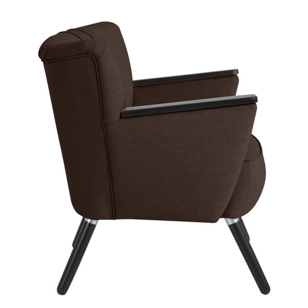 Čokoládově hnědé křeslo Max Winzer Laurin -image-2