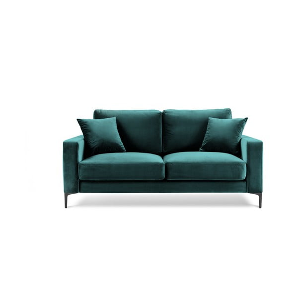Тюркоазено син кадифен диван , 158 см Harmony - Kooko Home