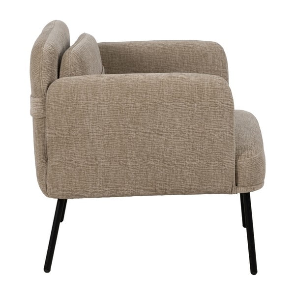 Бежово шенилово кресло Bind – Ixia-image-3