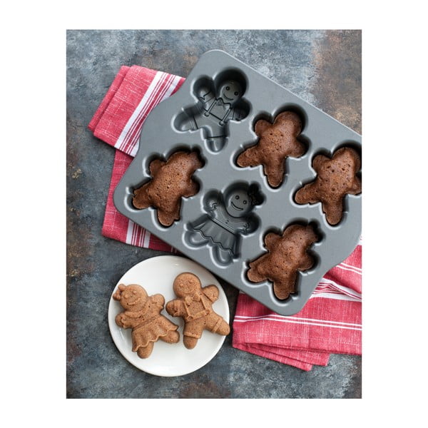 Форма за 6 мини торти в сребрист цвят Girls And Boys, 1,1 л Girls and Boys - Nordic Ware-image-2