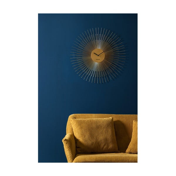 Стенен часовник в златисто, голям, ø 60 cm Peony - Karlsson-image-1