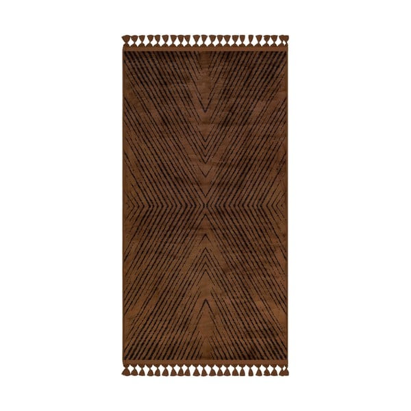 Кафяв миещ се килим 230x160 cm - Vitaus