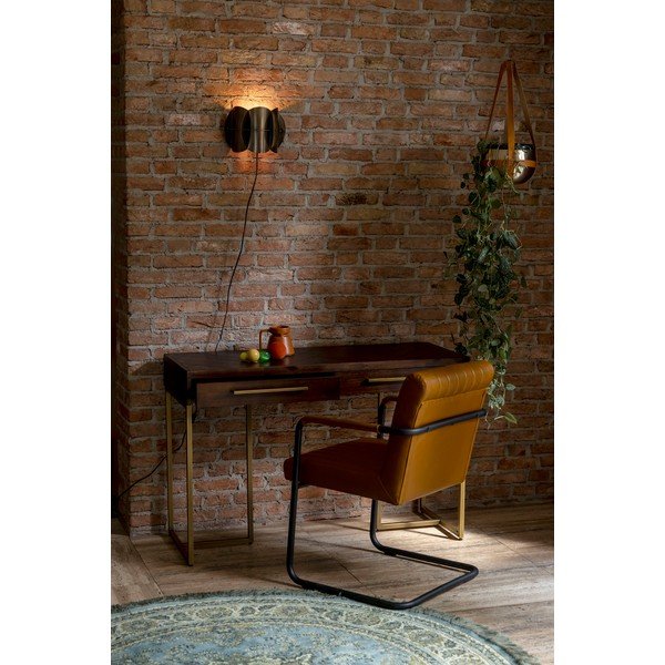 Конзолна маса декор от акация в тъмно естествен цвят 45x120 cm Class – Dutchbone-image-1