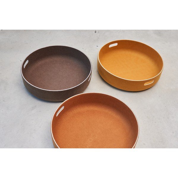 Текстилна кошница за съхранение ø 46x12 cm Cesto Saffron – MiaCara-image-1