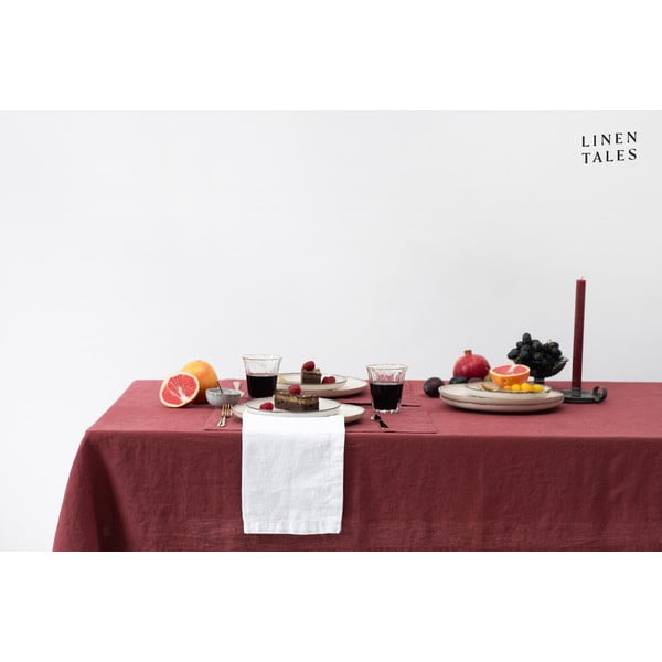 Ленена покривка за маса 140x140 cm Marsala – Linen Tales-image-3