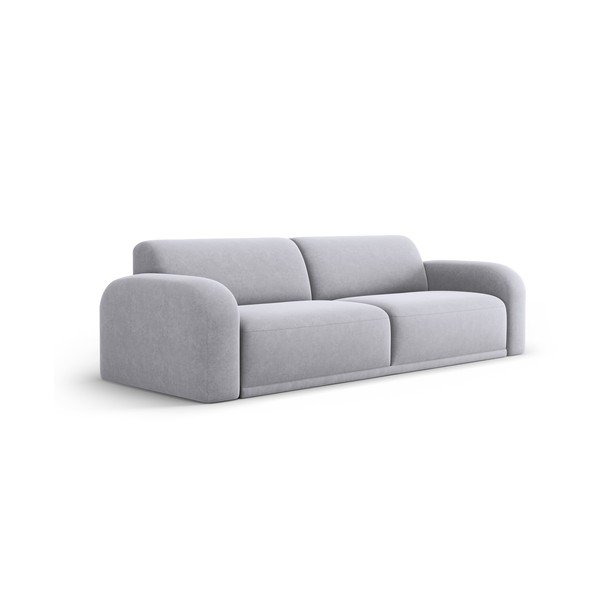 Светлосив кадифен диван 242 cm Erin – Micadoni Home-image-2