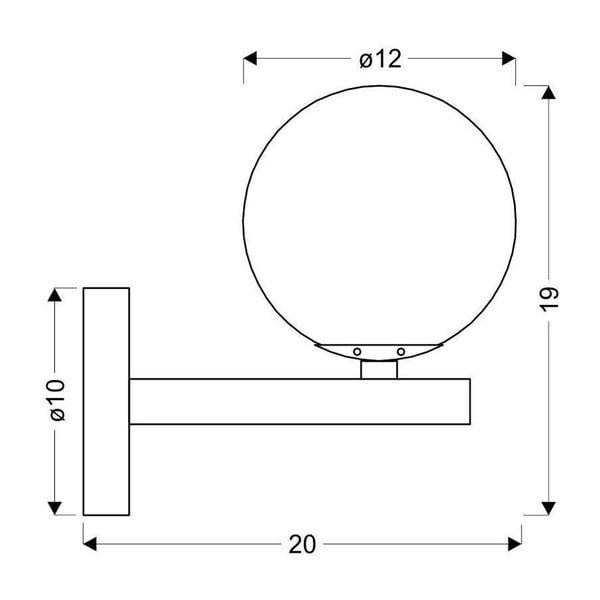 Черна стенна лампа Kama - Candellux Lighting-image-2