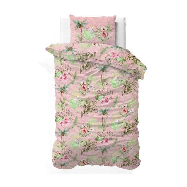 Памучно единично спално бельо Soft Roses, 140 x 220 cm - Sleeptime