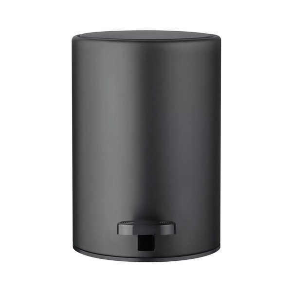 Матово черно стоманено кошче за боклук с педал 3 l Modo – Blomus