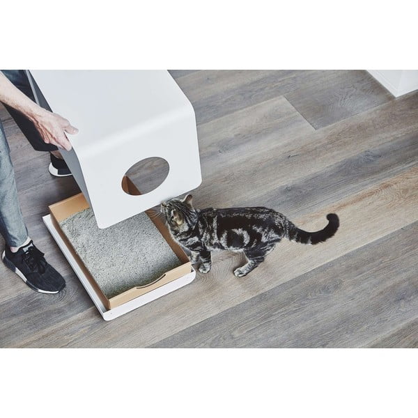 Бяла котешка тоалетна 41x54,5 cm Sito White – MiaCara-image-1