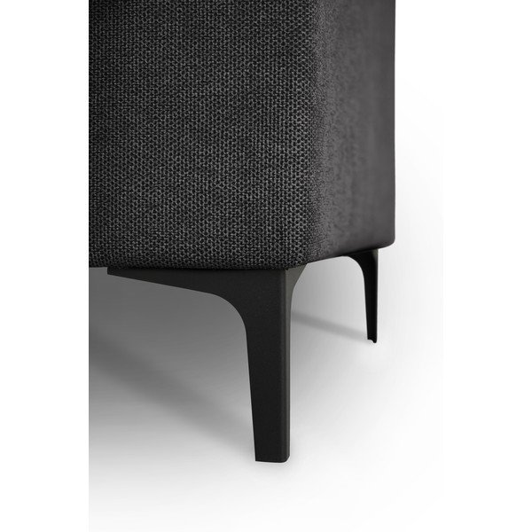 Антрацитен шенилов ъглов диван (десен ъгъл/U форма) Fabian – Scandic-image-4