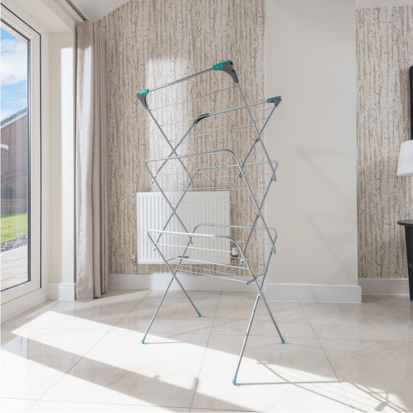 Триетажна сушилня за дрехи в сребристо - Addis-image-3