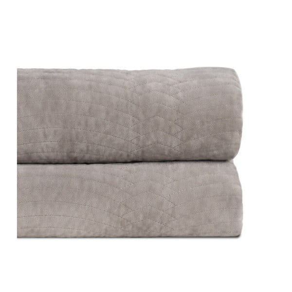 Сиво капитонирано покривало за легло 230x260 cm – Ixia