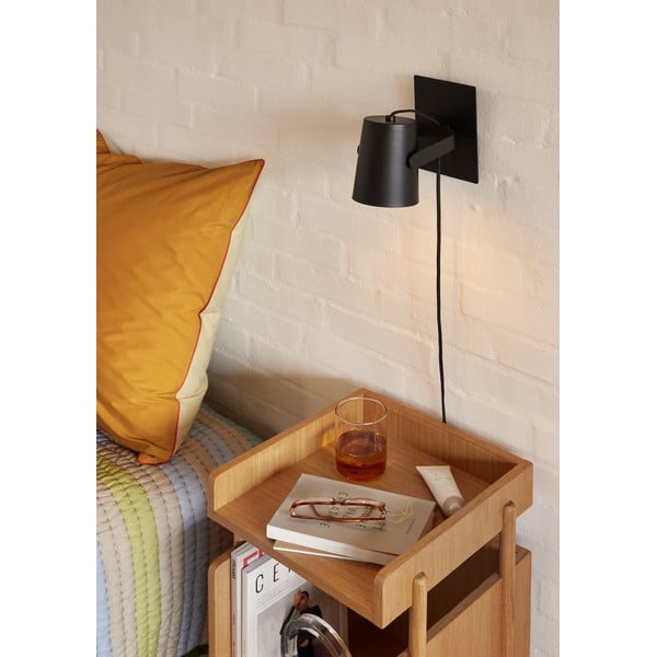 Черна стенна лампа Ardent – Hübsch-image-1