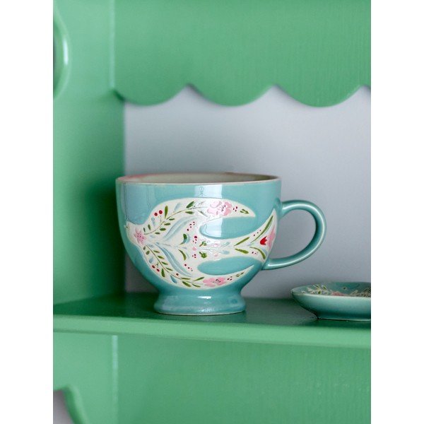 Зелени керамични чаши в комплект 4 бр. 400 ml Rosalynde – Bloomingville-image-1