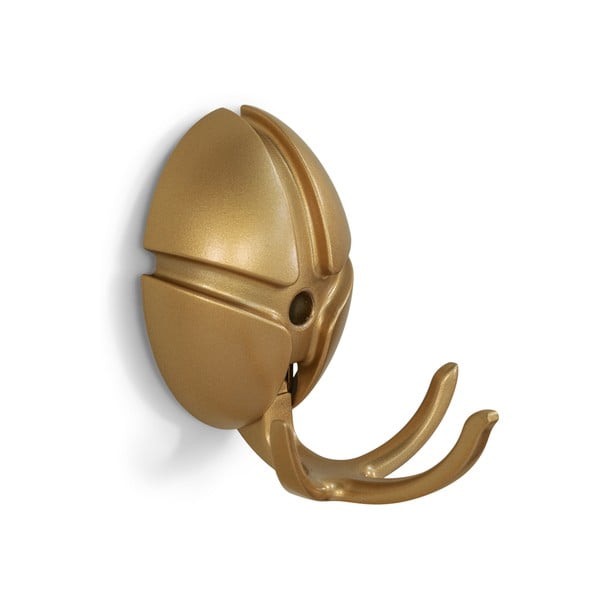 Стенна пластмасова кука  в златист цвят Tick – Spinder Design-image-2