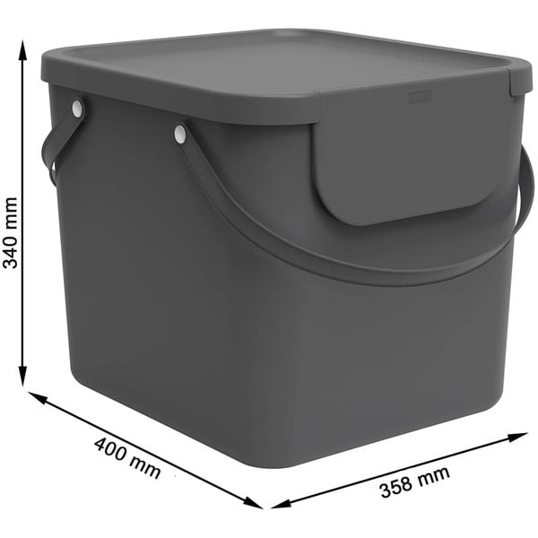 Кошче за отпадъци от рециклирана пластмаса 40 л Albula - Rotho-image-4