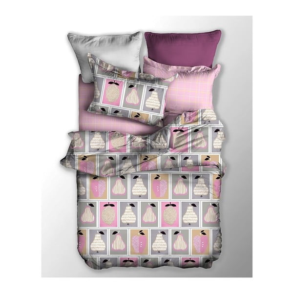 Спално бельо за двойно легло от микрофибър Owoc, 200 x 220 cm - DecoKing