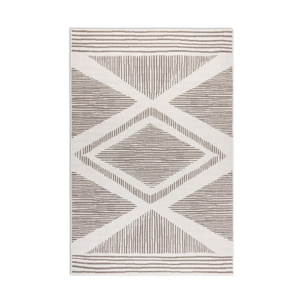 Кафяво-кремав външен килим 80x150 cm Gemini – Elle Decoration