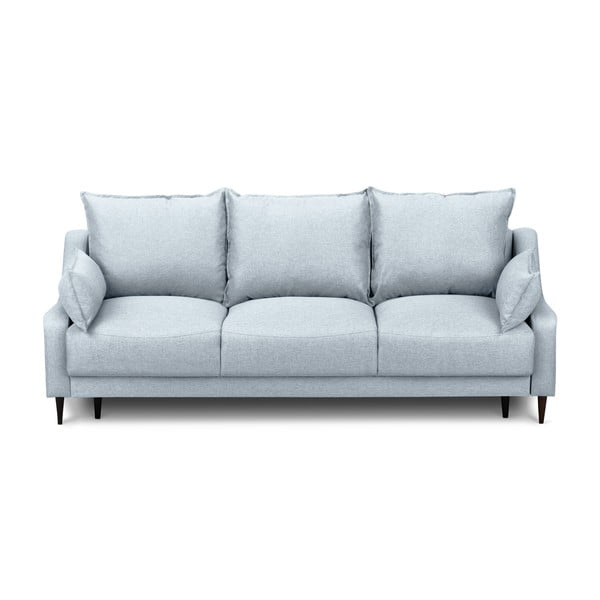 Светлосин разтегателен диван с място за съхранение , 215 см Ancolie - Mazzini Sofas
