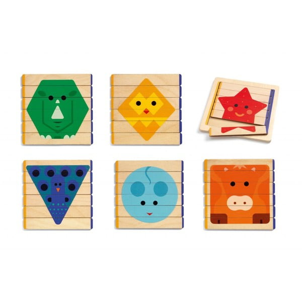 Детски дървен пъзел Animale - Djeco