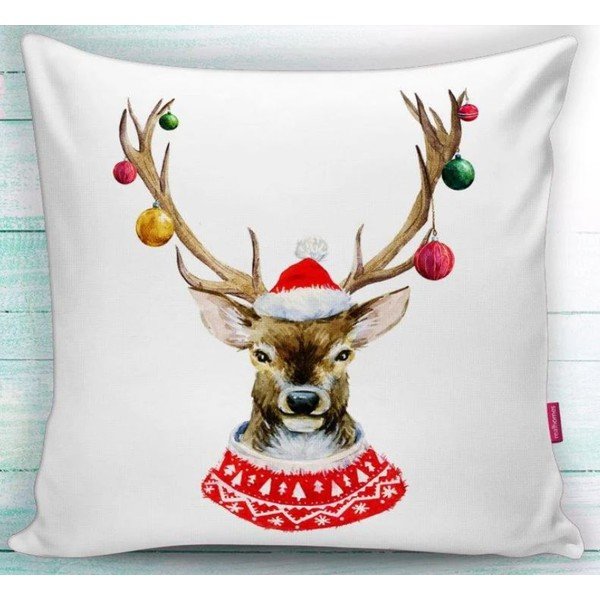 Калъфка за възглавница с коледен мотив 43x43 cm Merry Christmas – Mila Home-image-1