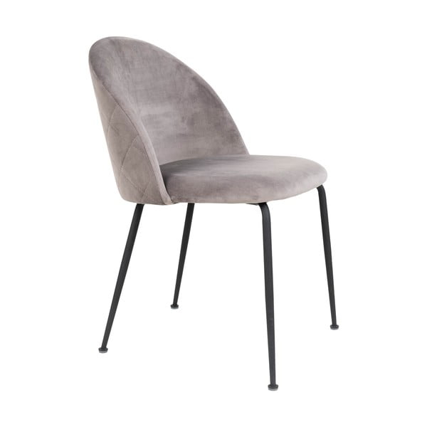 Светлосиви кадифени трапезни столове в комплект от 2 броя Geneve - House Nordic-image-3