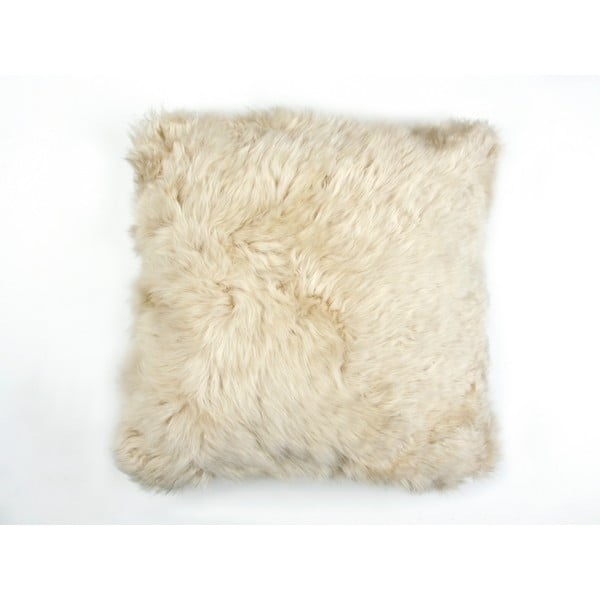 Kožešinový polštář Flax Linen, 50 x 50 cm