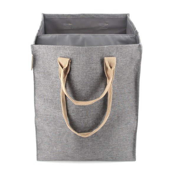 Сив текстилен кош за пране 71 l Laundry Hub Tweed duplo – Rolser-image-4
