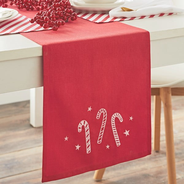 Памучна покривка с коледен мотив 32x220 cm Candy Cane – Catherine Lansfield