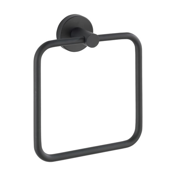 Матово черно стенна поставка за кърпи от неръждаема стомана Bosio – Wenko-image-2