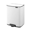 Бяло стоманено кошче за боклук с педал 12 l Bo – Brabantia