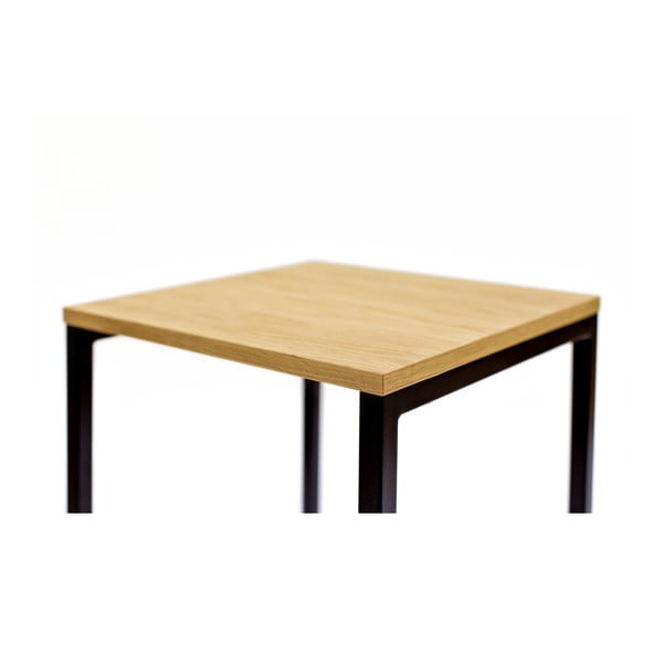 Черен/в естествен цвят бар стол от декор от дъб Frame – Woodman-image-4