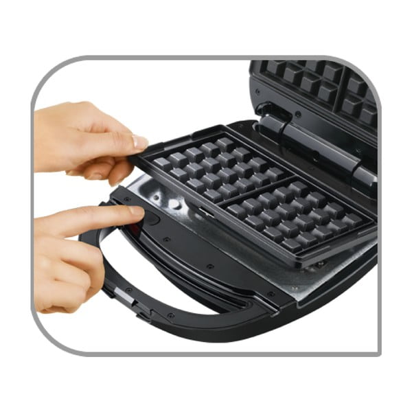 Машина за сандвичи в черно и сребристо Snack Time - Tefal-image-1