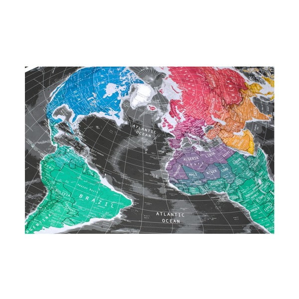 Širokoúhlá mapa v průhledném pouzdru The Future Mapping Company Future Map, 101 x 58 cm-image-1