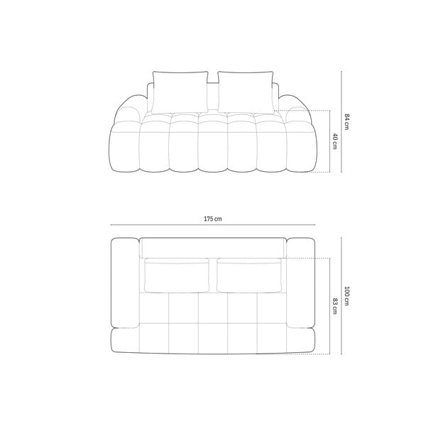Бежов диван 175 cm Linz – Cosmopolitan Design-image-4