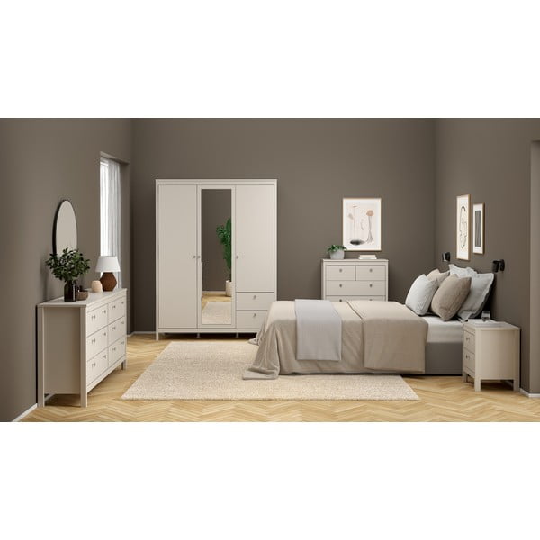 Сиво-бежово нощно шкафче Madrid – Tvilum-image-1