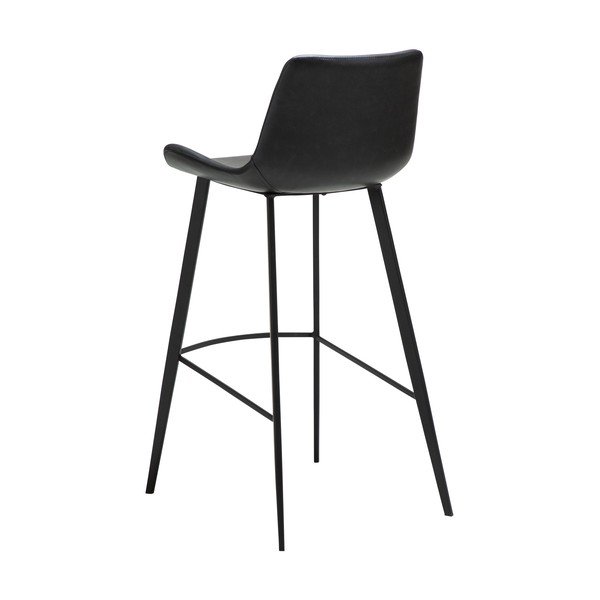 Черен бар стол (височина на седалката 74,5 cm) Hype – DAN-FORM Denmark-image-3