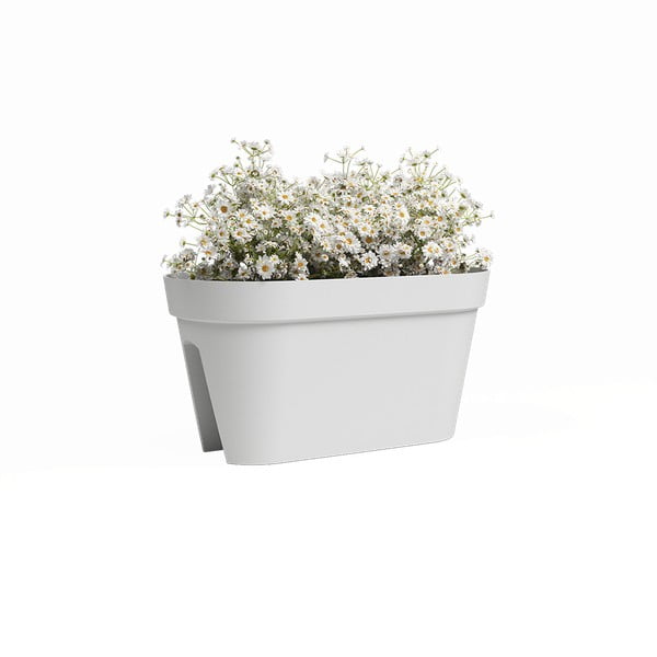Сандък за цветя за парапети от рециклирана пластмаса 60 cm Capri - Artevasi-image-1