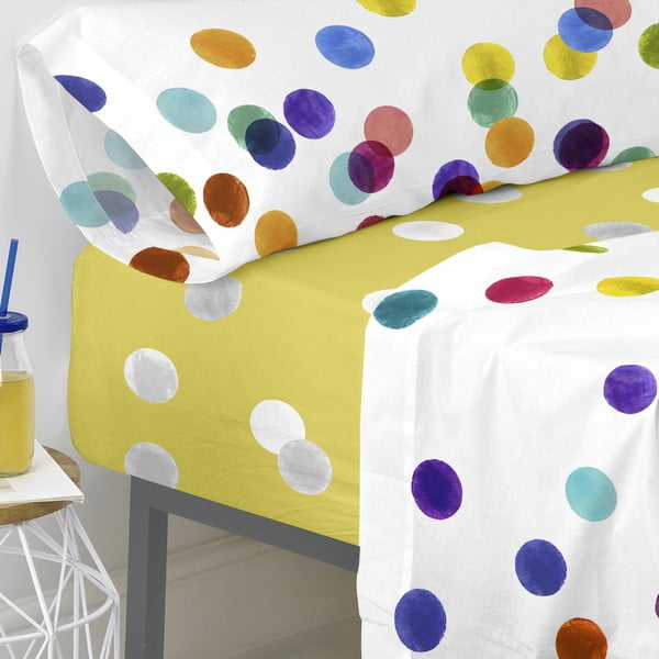 Памучен чаршаф , 105 x 200 cm Confetti - Happy Friday Basic-image-3