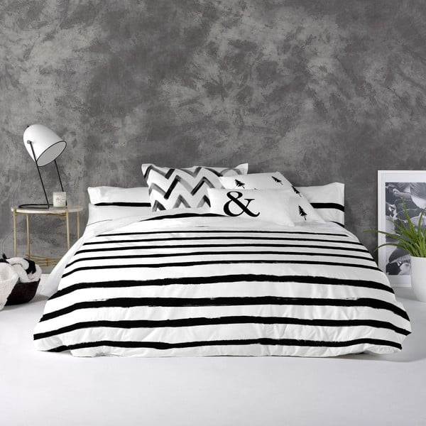 Памучна завивка Stripes, 200 x 200 cm Nordica - Blanc-image-1