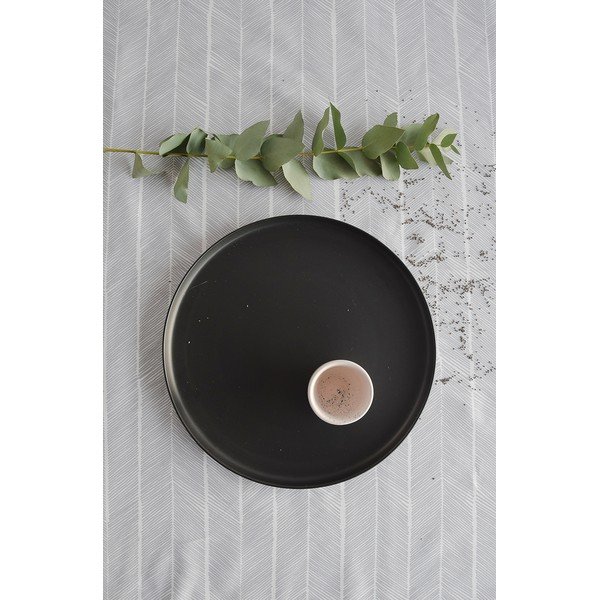 Голяма чиния от черен фаянс , ø 27,5 cm Luna - ÅOOMI-image-2