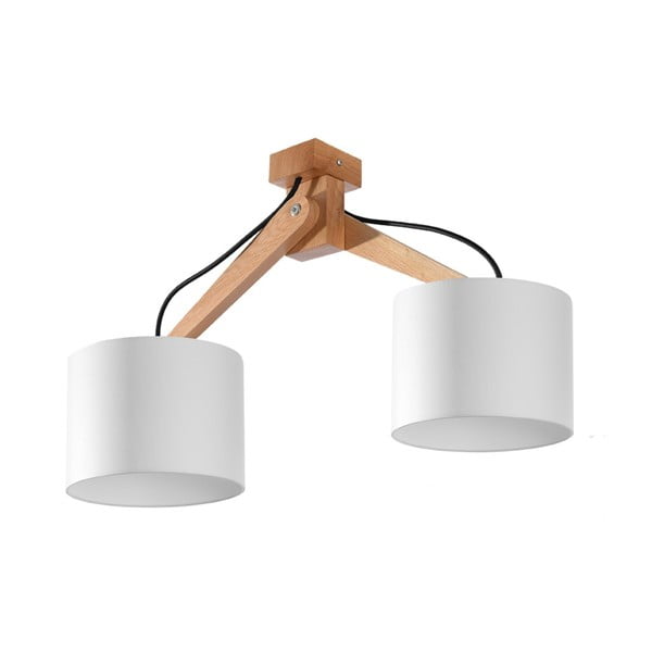 Бяла лампа за таван, дължина 55 cm Donna - Nice Lamps