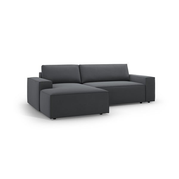 Тъмносив разтегателен ъглов диван (ляв ъгъл) Jodie – Micadoni Home-image-2